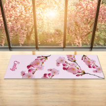 Roze Sakura Kersenbloesem Takken Foto en Naam
