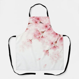 Roze Sakura Kersenbloesem Watercolor Patroon Schort