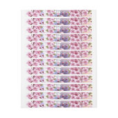 Roze Sakura op geschilderde achtergrond (Vel)