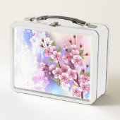 Roze Sakura op geschilderde achtergrond (Voorkant)