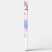 Roze Sakura op geschilderde achtergrond Case-Mate iPhone Case (Achterkant / Links)