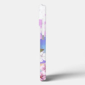 Roze Sakura op geschilderde achtergrond Case-Mate iPhone Case (Achterkant / Links)