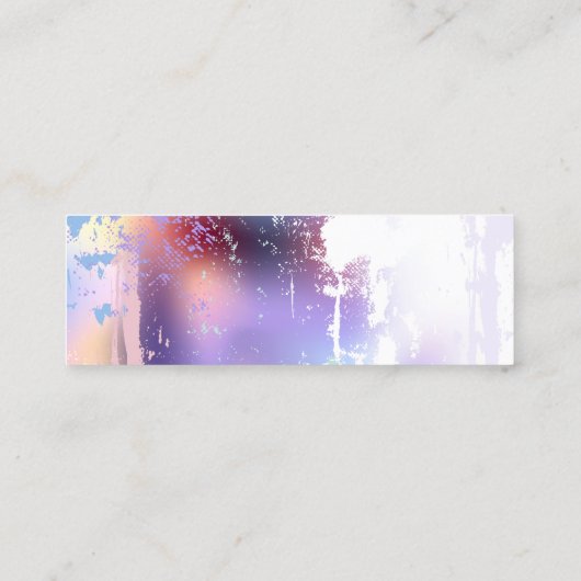 Roze Sakura op geschilderde achtergrond Contactkaartje (Achterkant)