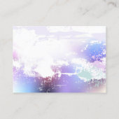 Roze Sakura op geschilderde achtergrond Contactkaartje (Achterkant)