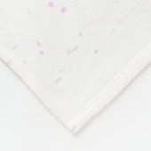 Roze Sakura op geschilderde achtergrond Fleece Deken (Hoek)