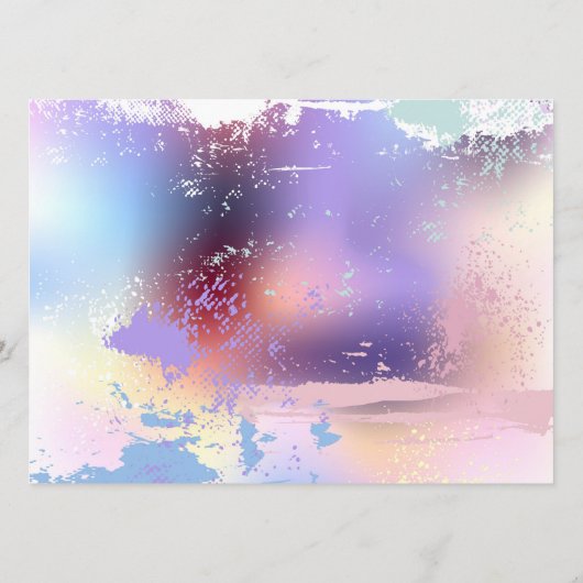 Roze Sakura op geschilderde achtergrond Menu (Achterkant)