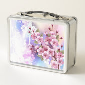 Roze Sakura op het schilderen Achtergrond (Achterkant)