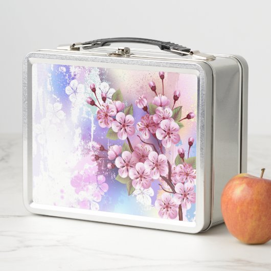 Roze Sakura op het schilderen Achtergrond (In situ)