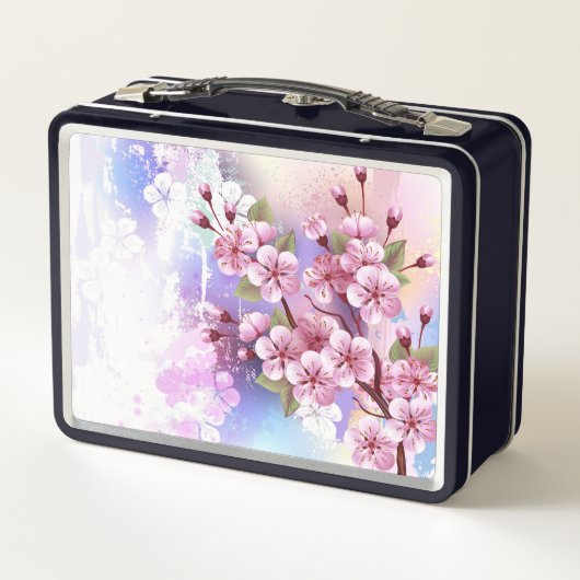 Roze Sakura op het schilderen Achtergrond (Achterkant)