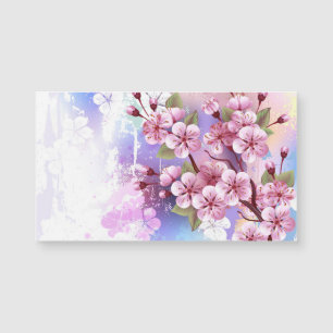 Roze Sakura op het schilderen Achtergrond