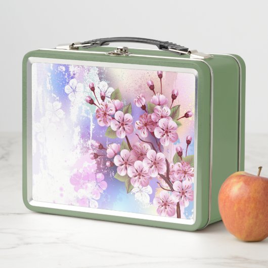 Roze Sakura op het schilderen Achtergrond (In situ)