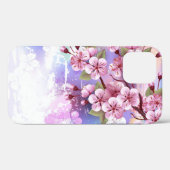 Roze Sakura op het schilderen Achtergrond Case-Mate iPhone Case (Achterkant (horizontaal))