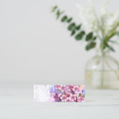 Roze Sakura op het schilderen Achtergrond Contactkaartje (Staand voorkant)