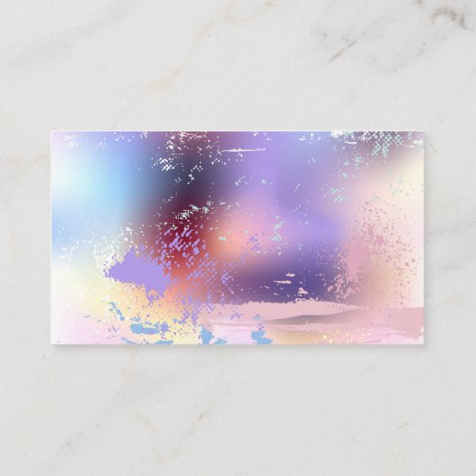 Roze Sakura op het schilderen Achtergrond Contactkaartje (Achterkant)