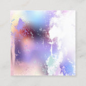 Roze Sakura op het schilderen Achtergrond Contactkaartje (Achterkant)