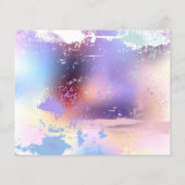 Roze Sakura op het schilderen Achtergrond Flyer (Achterkant)