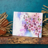 Roze Sakura op het schilderen Achtergrond Fotoplaat (Zijkant)