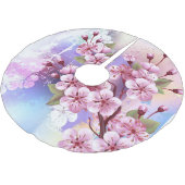 Roze Sakura op het schilderen Achtergrond Kerstboom Rok (Gekanteld)