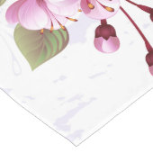 Roze Sakura op het schilderen Achtergrond Lange Tafelloper (Hoek)