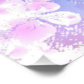 Roze Sakura op het schilderen Achtergrond Perfect Poster (Hoek)