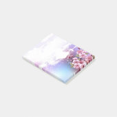 Roze Sakura op het schilderen Achtergrond Post-it® Notes (Schuin)
