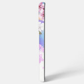 Roze Sakura op het schilderen Achtergrond Samsung Galaxy Hoesje (Achterkant horizontaal)