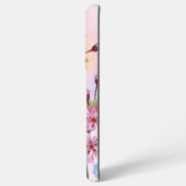 Roze Sakura op het schilderen Achtergrond Samsung Galaxy Hoesje (Linkerkant)