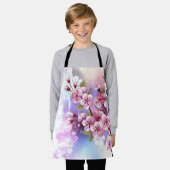Roze Sakura op het schilderen Achtergrond Schort (Gedragen)