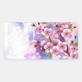 Roze Sakura op het schilderen Achtergrond Spandoek (Horizontaal)