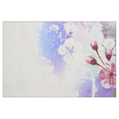Roze Sakura op het schilderen Achtergrond Stof (Fat Quarter)