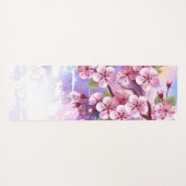 Roze Sakura op het schilderen Achtergrond Yogamat (Achterkant (horizontaal))