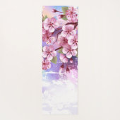 Roze Sakura op het schilderen Achtergrond Yogamat (Achterkant)