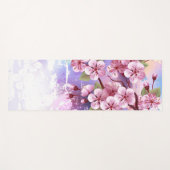Roze Sakura op het schilderen Achtergrond Yogamat (Voorkant (horizontaal))