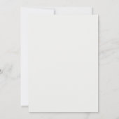 Roze Sakura Romantische Minimalistische Frame Trou Kaart (Achterkant)