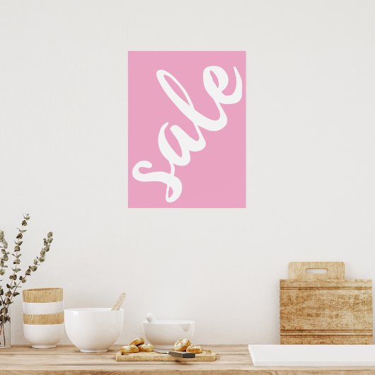 Roze Sale Sign, 18x24 Spring Summer Season Sale Poster (Keuken)