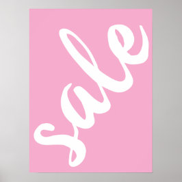 Roze Sale Sign, 18x24 Spring Summer Season Sale Poster