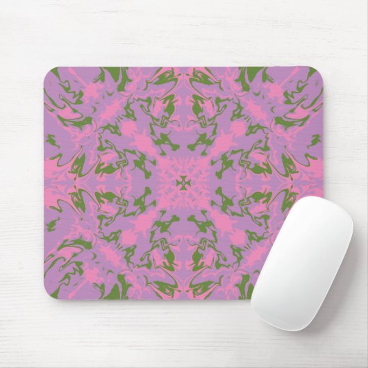     Roze Salie Abstract Muismat (Met muis)