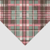 Roze, Salie & Chocolade Plaid Tissuepapier (Detail)