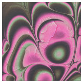 Roze & Salie Marmer Bloem Stof (Close Up)