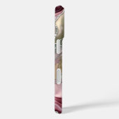 Roze Salie Marmer Hoestelcase Goud Abstract Case-Mate iPhone Case (Achterkant / Rechts)