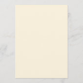 Roze Salie Whimsisch Handgeschreven Menu (Achterkant)