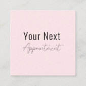 Roze Salon Makeup Artist Appointment Card Afsprakenkaartje (Voorkant)