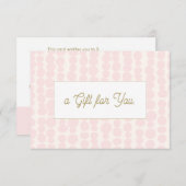 Roze Salon Spa Cadeaubon (Voorkant / Achterkant)