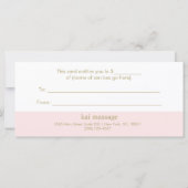 Roze Salon Spa Cadeaubon (Achterkant)