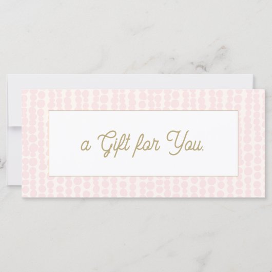 Roze Salon Spa Cadeaubon (Voorkant)