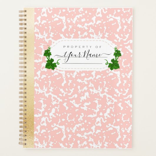Roze samenstelling planner (Voorkant)