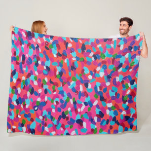 Roze Samenvatting Fleece Deken