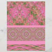 Roze sampler bulk scrapbook papier pagina's flyer (Achterkant)