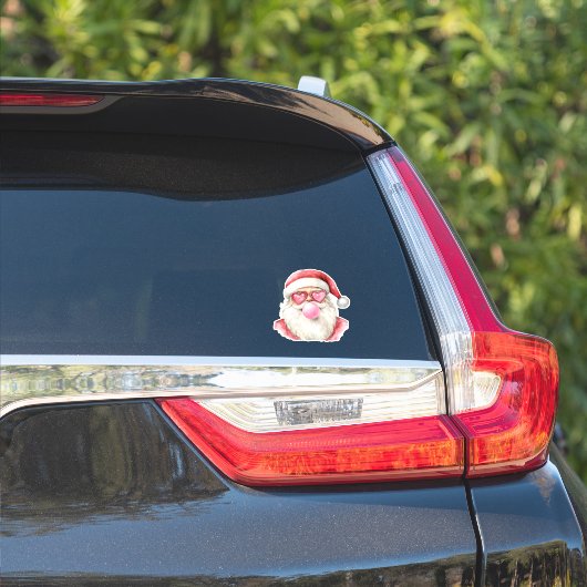  roze Santa Bubblegum voor kerst Sticker (Auto Zijkant)