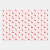 Roze Santa Flamingo kerstvakantie patroon Inpakpapier Vel (Voorkant 2)